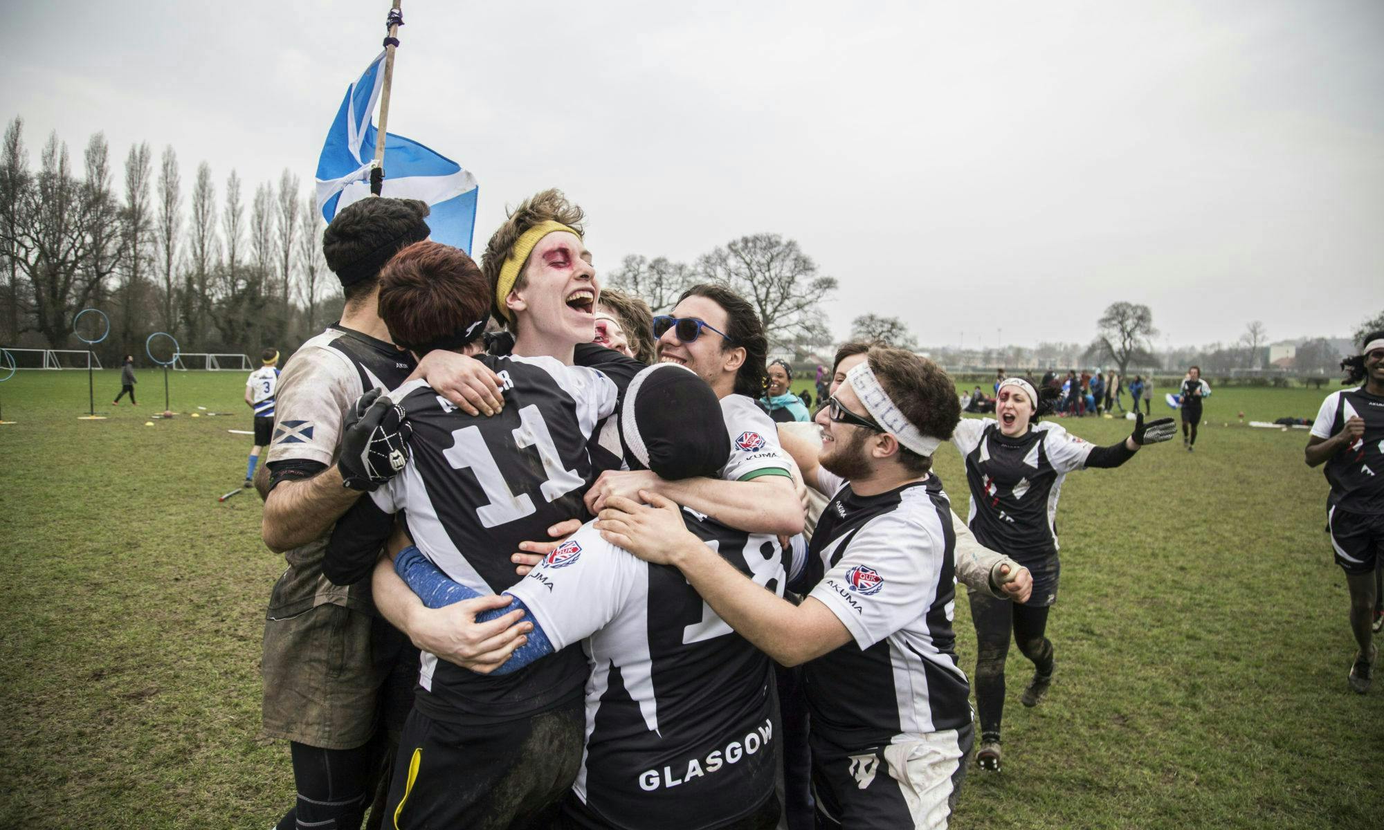 Glasgow Grim Reapers celebrating their final win of Development Cup 2018. 
